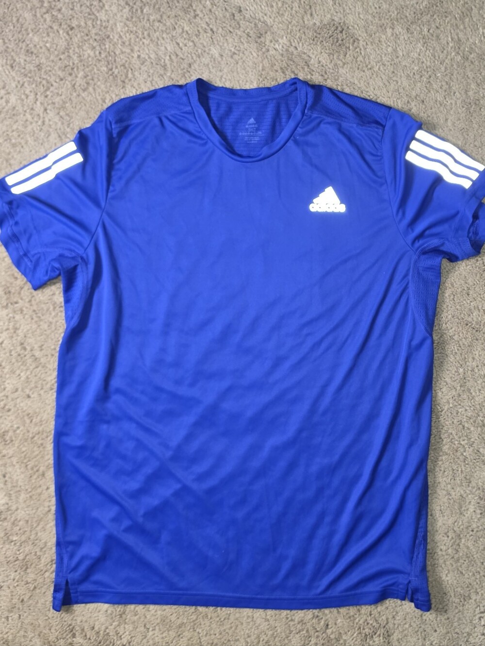 Adidas Own the Run Tee Training Sports Reflective Stripe Short Sleeve Mens 3XLT